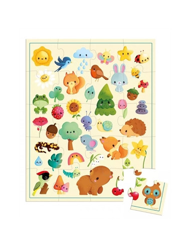Puzzle 20pcs - Imagier de la nature