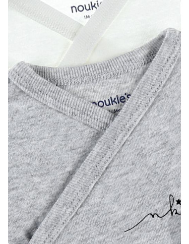Bodys croisés ML 2pces 00M - Gris...