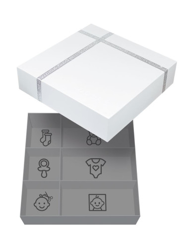 Boite cadeau souvenirs kit empreintes...