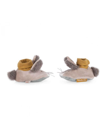 Chaussons lapin 0-6 mois - Trois...