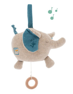 Poupée musicale éléphant -...