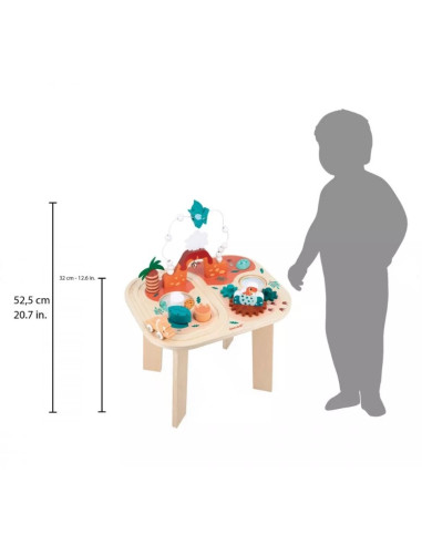 Table d'activités en bois - Dino