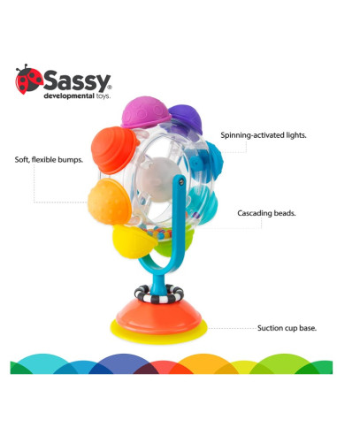 Arc-en-ciel illuminé avec ventouse Sassy