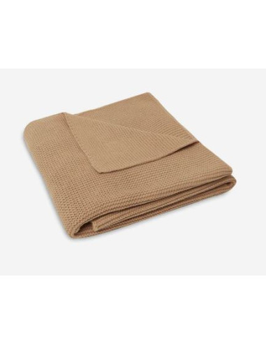 Couverture Basic Knit 75x100cm - Biscuit