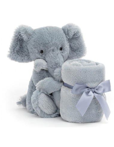 Doudou éléphant soother - Bleu
