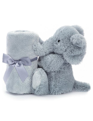 Doudou éléphant soother - Bleu