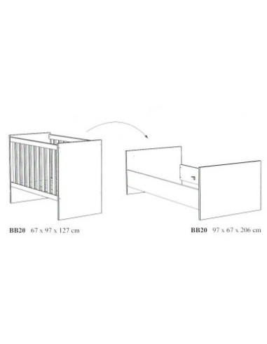 Lit évolutif - EVY Chêne de printemps