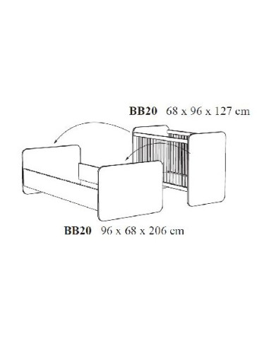 Lit évolutif - Naomi Sherman Gris