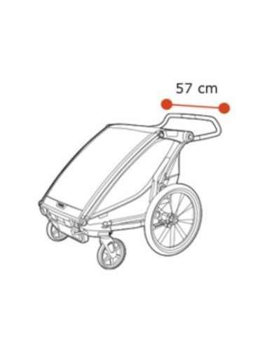Chariot Thule Lite 2 - Aluminium agave