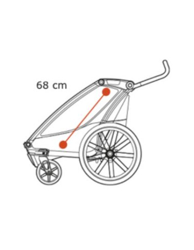 Chariot Thule Lite 2 - Aluminium agave