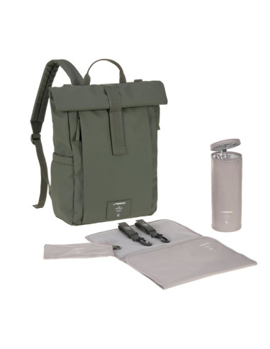 Sac à dos à langer Roll Top UP - Olive 