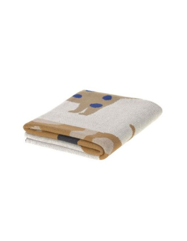 Couverture tricotée 80x100 coton bio...