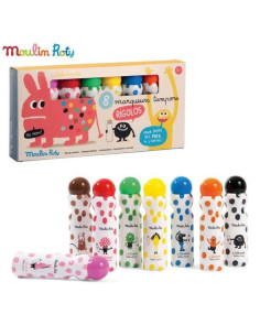 8 marqueurs tampons - Les...