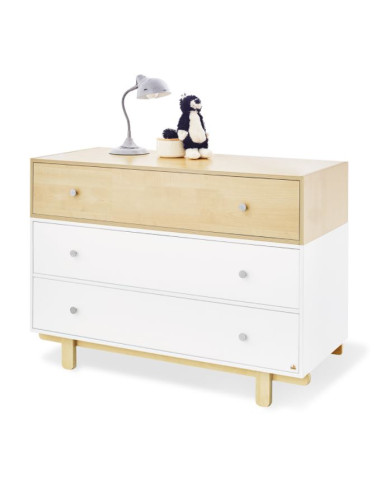 Chambre bébé 3pcs avec garde-robe 3...