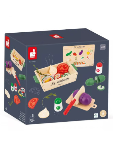 Set en bois - La ratatouille