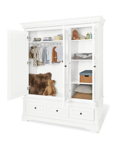 Chambre bébé 3pcs, garde-robe 3...