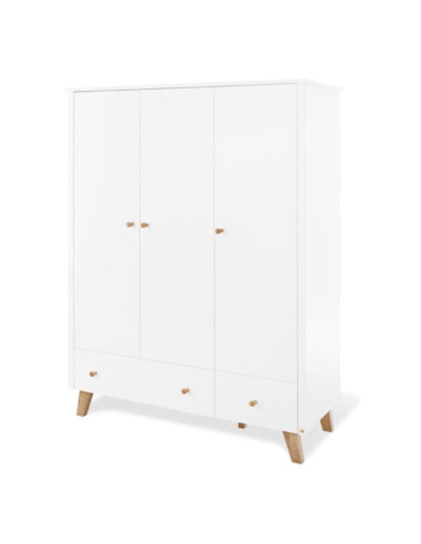 Chambre bébé 3pcs avec garde-robe 3...