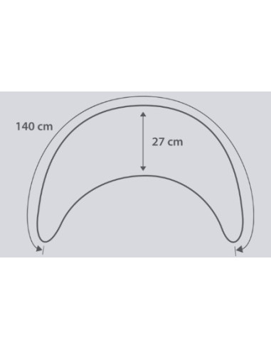 Coussin Moon Bambou Theraline -...