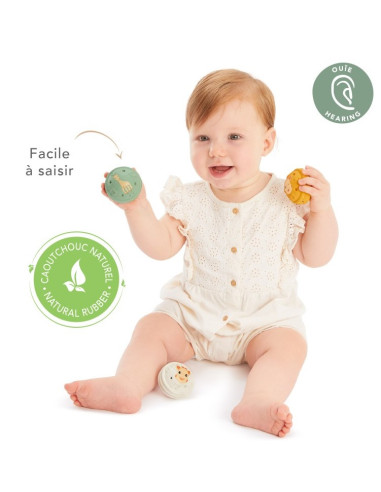 Balles musicales 3pcs - Sophie la girafe