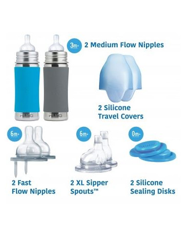 Starter set Biberon inox Pura 325 ml...