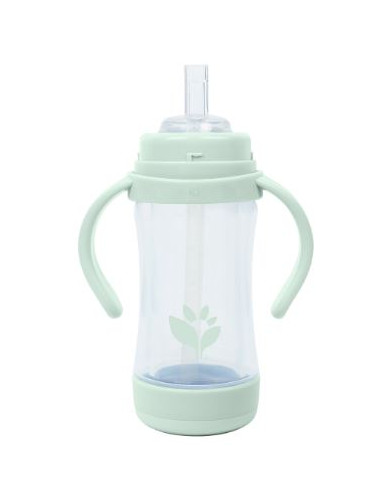 Tasse d'apprentissage en verre - Sauge