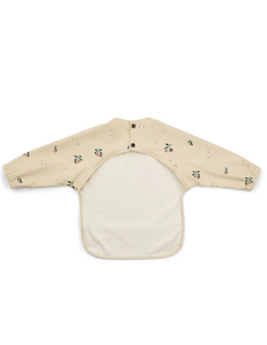 Bavoir tablier - Peach /sea shell mix