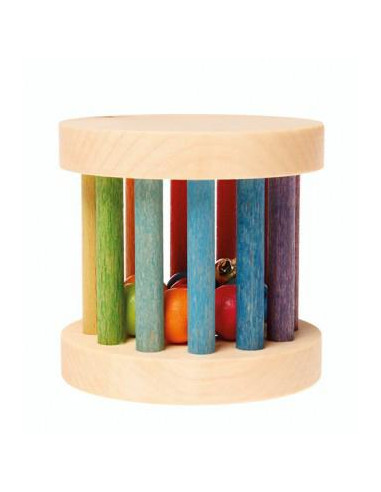 Roue avec perles et grelots  - Arc en...