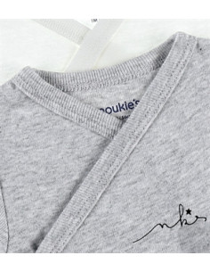 Bodys croisés ML 2pces 6M -... 2