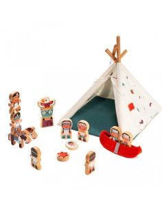 Le tipi et les indiens