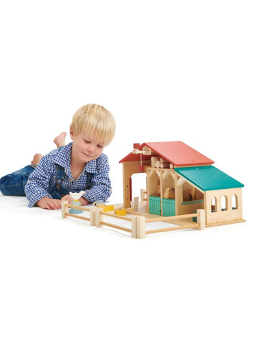Ferme en bois et accessoires - 25pcs