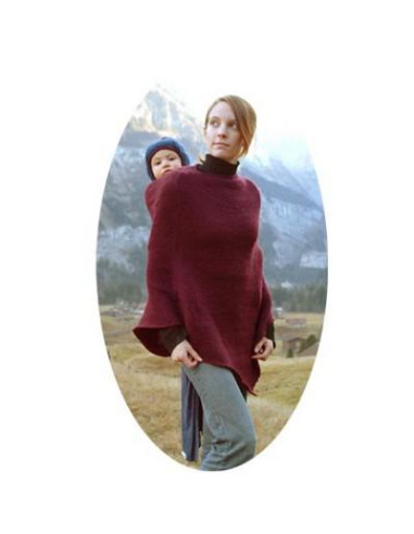 Poncho de portage Mamalila Bordeaux