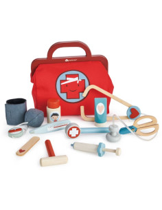 Valisette Docteur bois - 15pcs