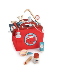 Valisette Docteur bois - 15pcs 2