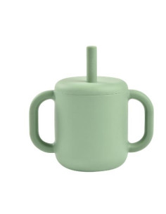 Tasse avec paille en...