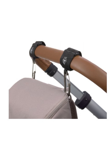 Attaches poussette avec mousqueton -...