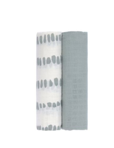Tetra bambou 120x120 - Strokes silver...