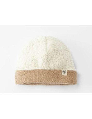 Bonnet réversible Teddy 6-12mois - Brown