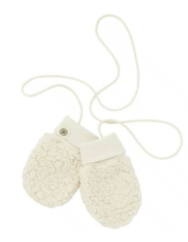 Moufles teddy 6-12mois - Off White