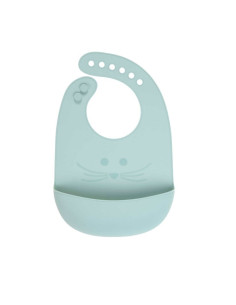 Bavoir silicone Souris - Blue