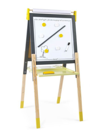 Tableau de dessin en bois  - Gris et...