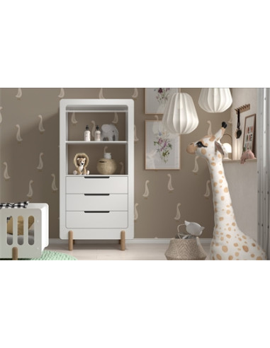 Chambre bébé 3 pces lit 70x140 - Smile