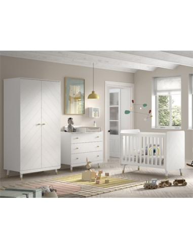 Commode 3 tiroirs - Billy - Satin White