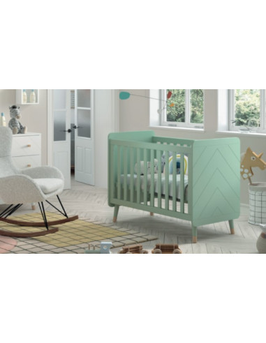 Lit bébé 60x120 - Billy - Satin White