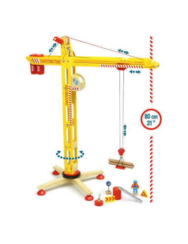 Grande grue en bois