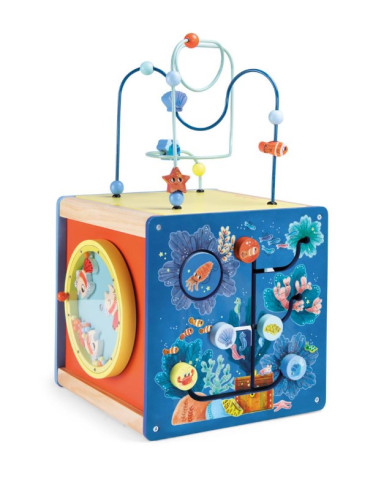 Cube d'activités en bois - Les...