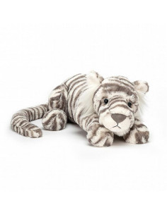 Peluche Tigre blanc Sacha -...
