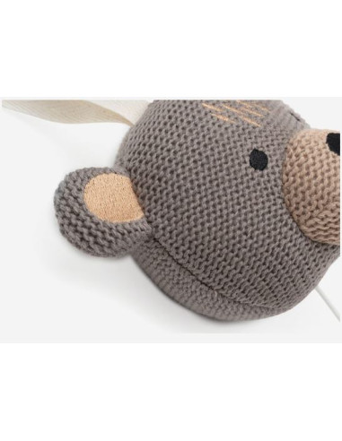 Peluche musicale tricotée à suspendre...