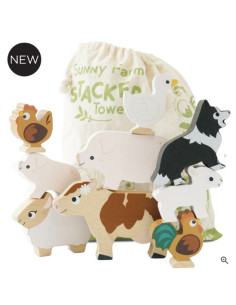 Animaux de le ferme en bois...