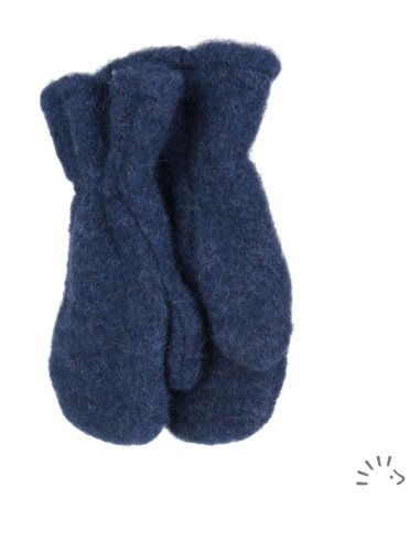 Moufles polaire de laine - Bleu Foncé...