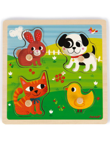 Puzzle tactile - Mes premiers animaux